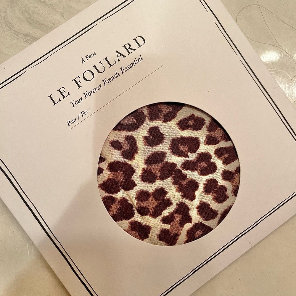 Sezane Leopard Print Scarf (free with purchase of item over $50)